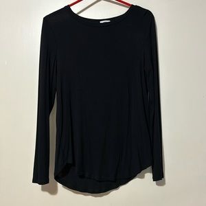 Black Long Sleeve Shirt, Size medium